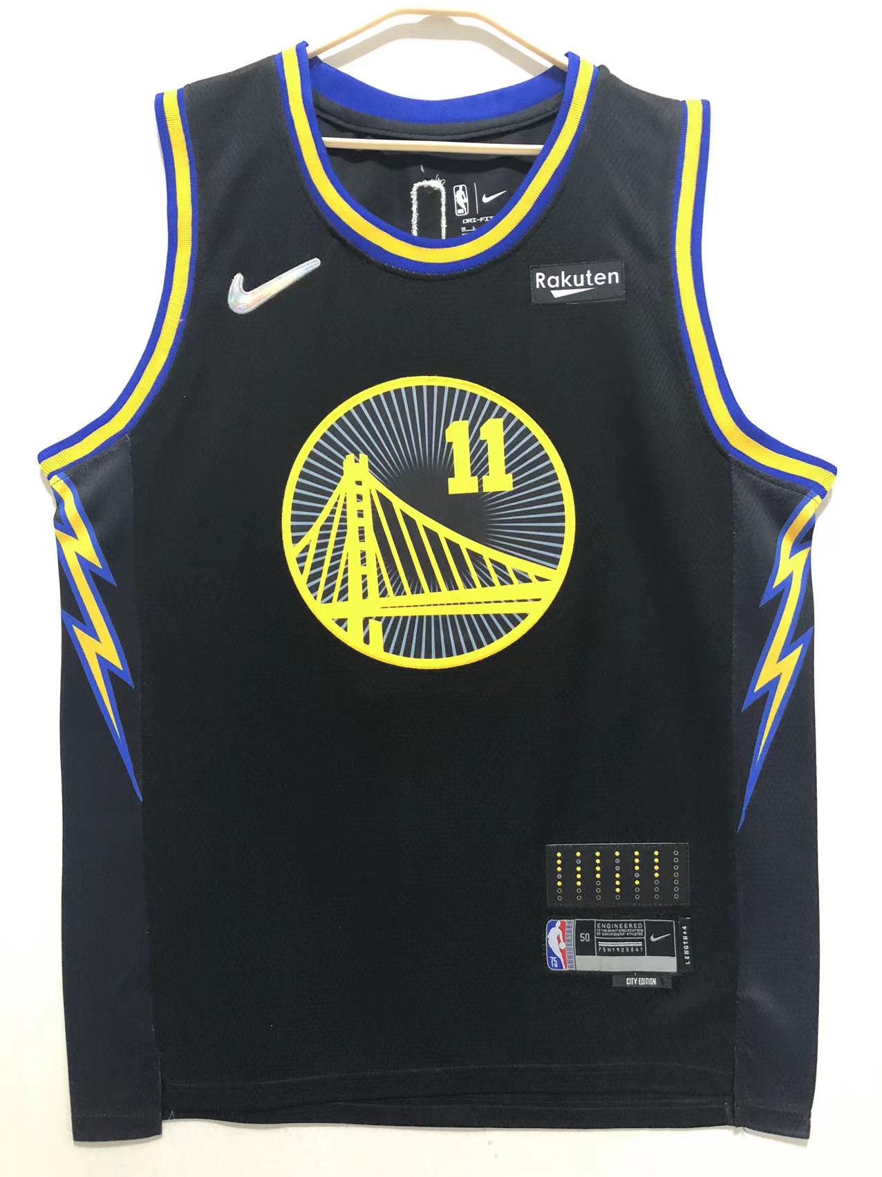 2022 Men Golden State Warriors #11 Thompson black city edition new Nike NBA Jerseys->nba hats->Sports Caps